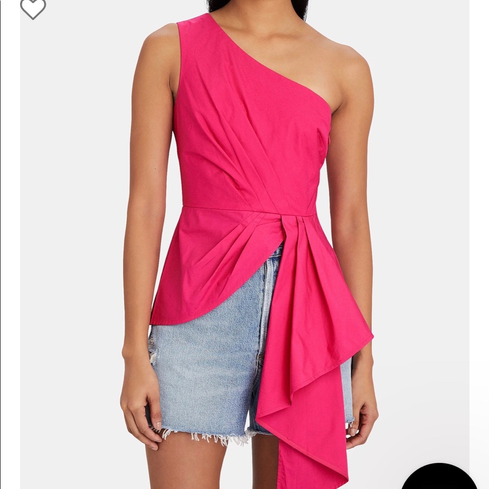 Self portrait asymmetrical one-shoulder top size 2 - Picture 3 of 5